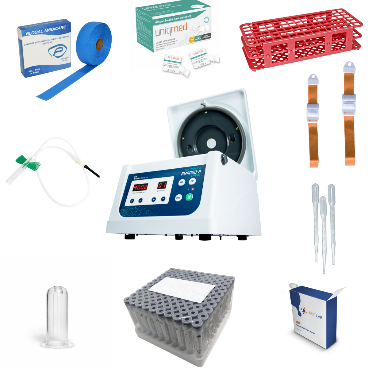 KIT I-PRF, Centrífuga 8x15ml, Bivolt + insumos